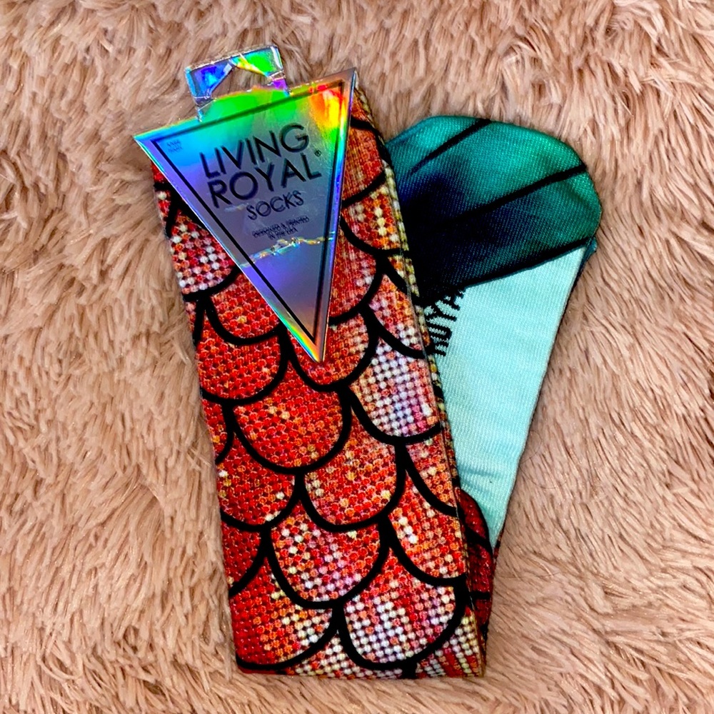 Living royal knee-high mermaid socks